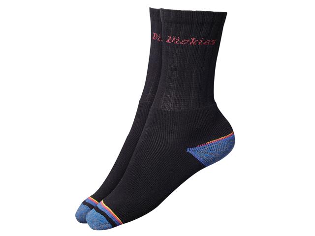 Dickies Strong Work Socks, Black (Pack 3)