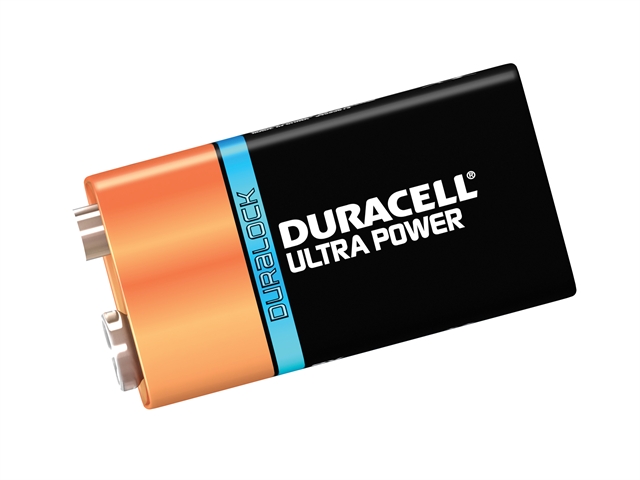 Duracell 9v Cell Ultra Power Battery Pack of 1