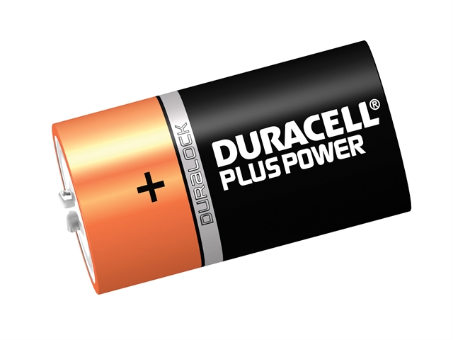 Duracell D Cell Plus Power Batteries Pack of 2 LR20/HP2