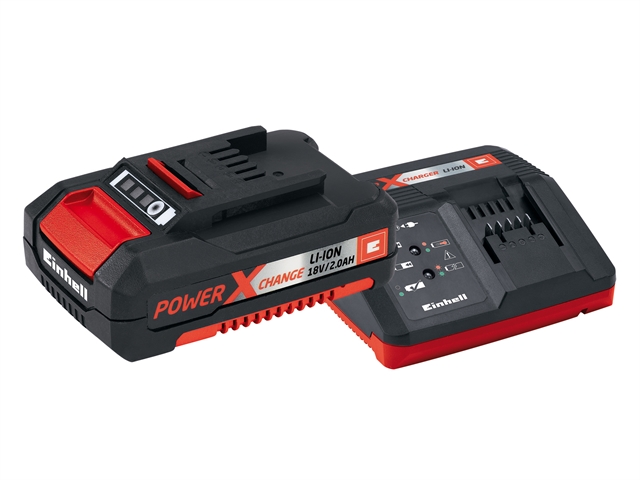 Einhell Power X-Change Battery & Charger Starter Kit 18 Volt 1 x 2.0Ah Li-Ion