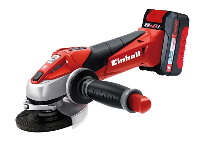 Einhell TE-AG 18 Li Kit Power X-Change Angle Grinder 18 Volt 1 x 3.0Ah Li-Ion