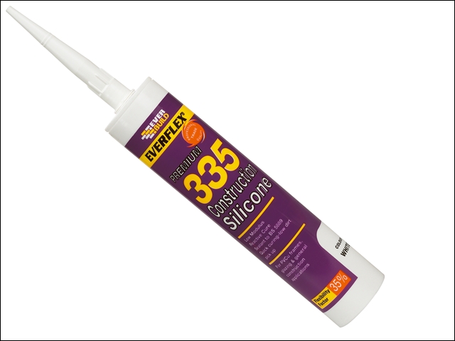 Everbuild 335 Construction Silicone Brown 310ml