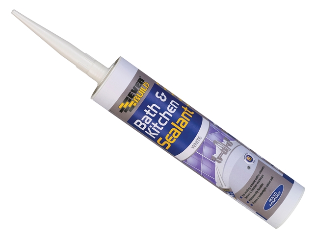 Everbuild Bathroom & Kitchen Sealant White 310ml