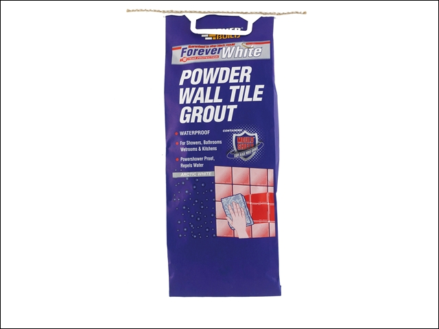 Everbuild Forever White Powder Wall Tile Grout 3kg