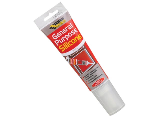 Everbuild General Purpose Easi Squeeze Silicone Sealant Clear 80ml