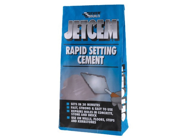Everbuild Jetcem Rapid Set Cement 12kg (4 x 3kg Packs)