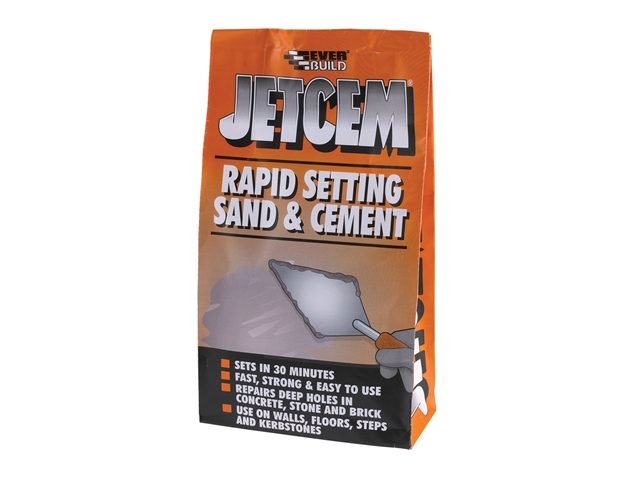 Everbuild Jetcem Premix Sand & Cement 12kg (6 x 2kg Packs)