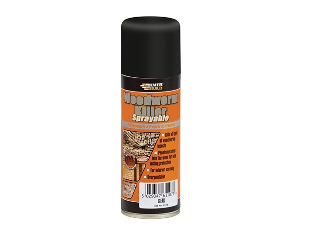 Everbuild Woodworm Killer Sprayable 200ml