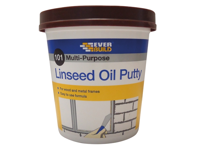 Everbuild Multi Purpose Linseed Oil Putty 101 Brown 1kg
