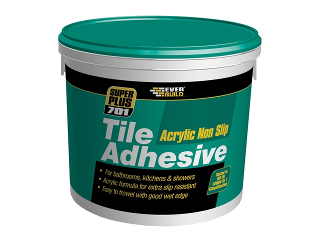 Everbuild Non Slip Tile Adhesive 10 Litre 16kg