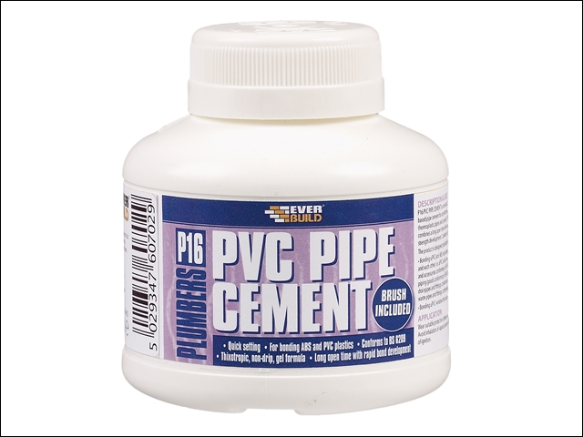 Everbuild P16 Plumbers PVC  Pipe Cement