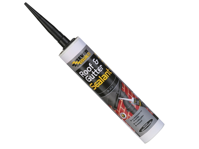 Everbuild Roof & Gutter Sealant Black 310ml