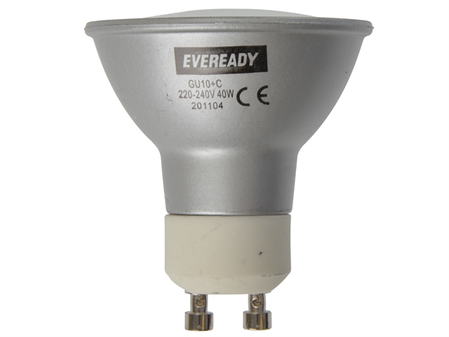Eveready Lighting GU10 ECO Halogen Bulb 240v 40 Watt (50 Watt) Card of 2