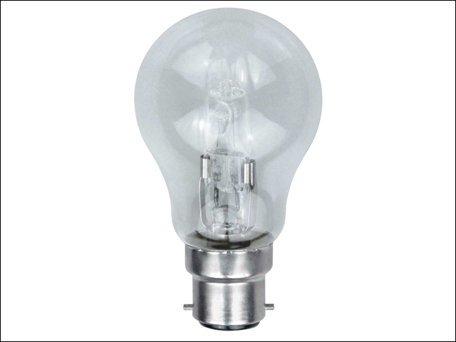 Eveready Lighting GLS ECO Halogen Bulb 42 Watt (54 Watt) BC/B22 Bayonet Cap Box of 1