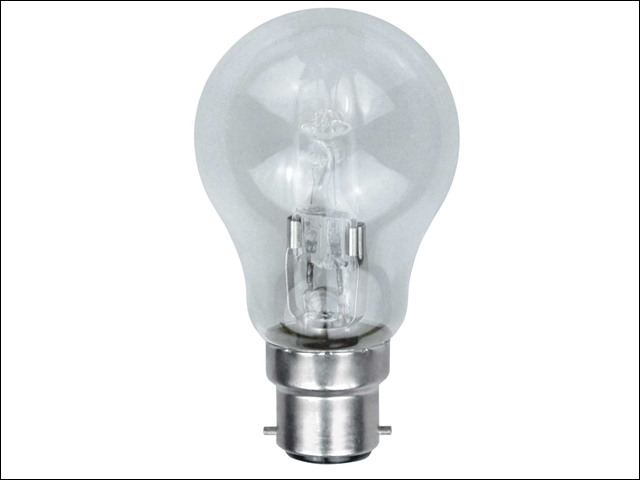 Eveready Lighting GLS ECO Halogen Bulb 70 Watt (92 Watt) BC/B22 Bayonet Cap Box of 1