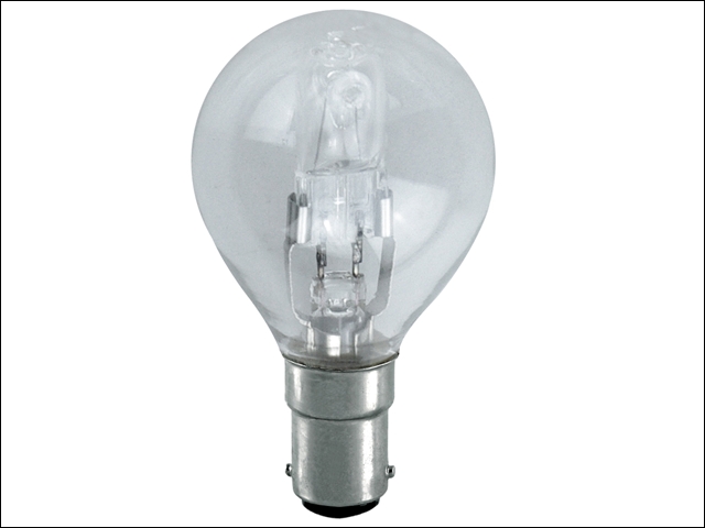 Eveready Lighting G45 ECO Halogen Bulb 28 Watt (36 Watt) SBC/B15 Small Bayonet Cap Box 1