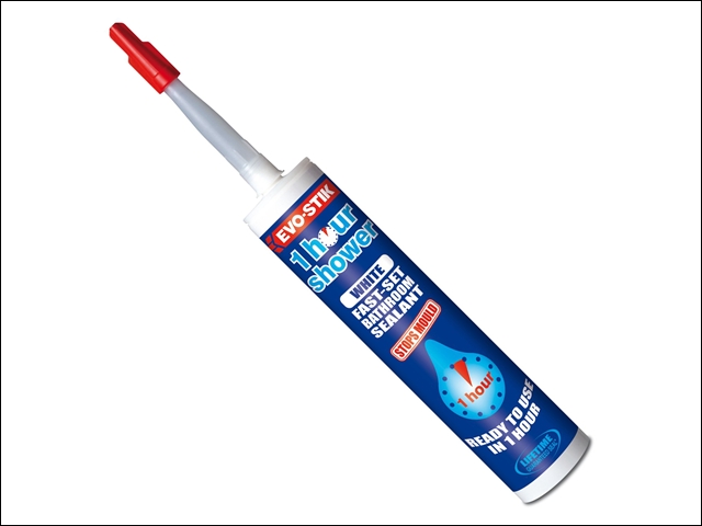 Evo-Stik 1 Hour Shower Sealant White 310ml