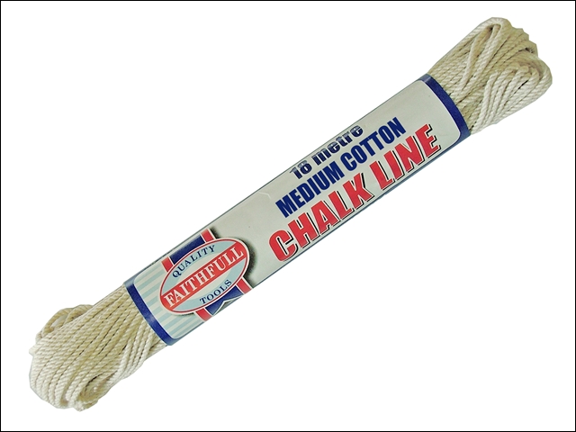 Faithfull 303 Medium Cotton Chalk Line 18m (Box of 12)