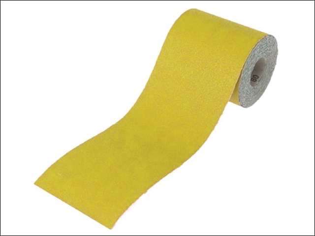 Faithfull Aluminium Oxide Paper Roll Yellow 115mm x 10m 40g
