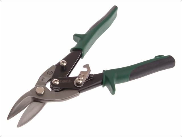 Faithfull Green Compound Aviation Snips Right Cut 250mm