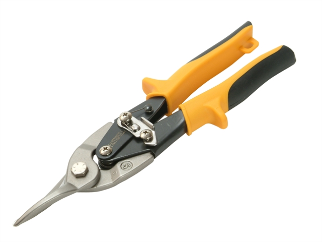 Faithfull Yellow Compound Aviation Snips Straight Cut 250mm