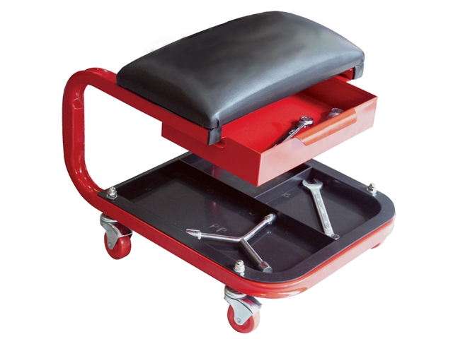 Faithfull Seat On Wheels C/W Tray & Drawer