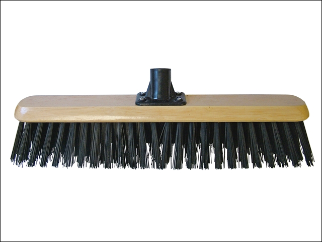 Faithfull Platform Broom Head Black PVC 45cm (18in) Threaded Socket