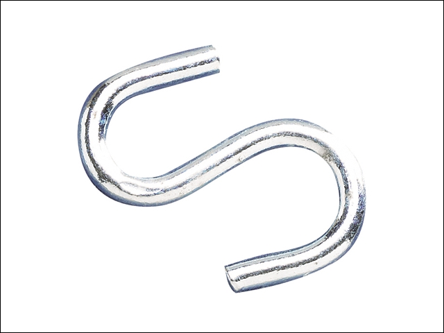 Faithfull S Hooks 3mm Zinc Plated (Pack of 20)