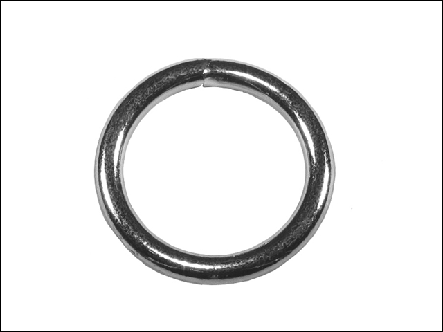 Faithfull Zinc Plated Welded Rings 5mm (Pack of 4)