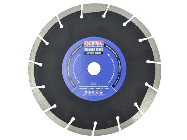 Faithfull Abrasive Diamond Blade 230 x 22.23mm