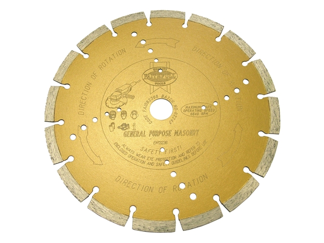 Faithfull Diamond Blade Gold Series Universal Cut 230mm x 22.2mm