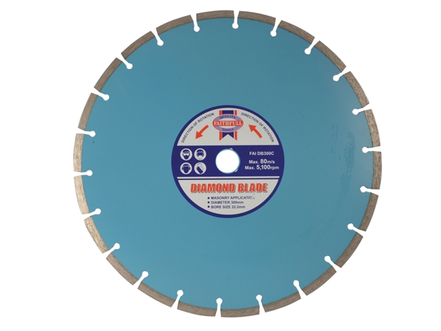 Faithfull Contract Diamond Blade 300mm x 22.2mm (20mm)