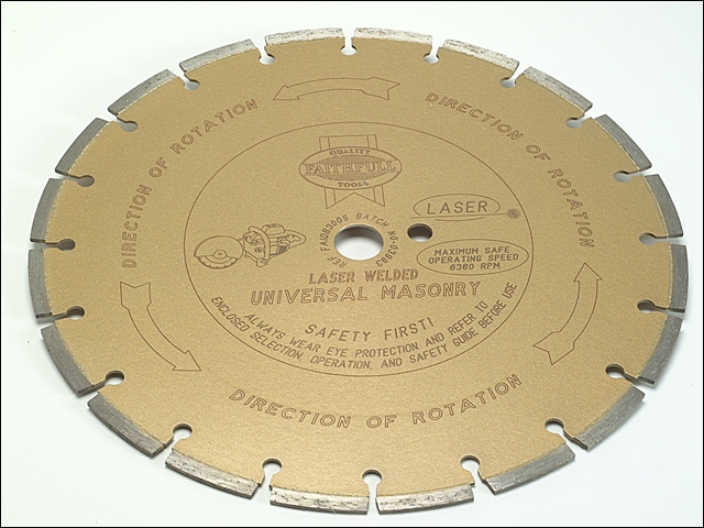 Faithfull Diamond Blade Gold Series Universal Cut 300mm x 22.2mm