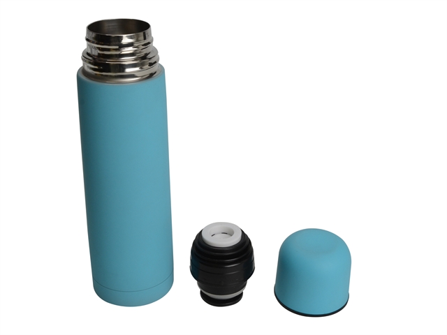 Vacuum Flask Stainless Steel 500ml Soft Feel Blue