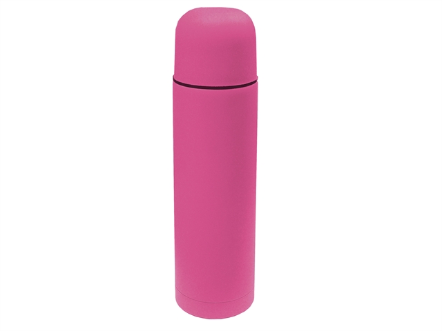 Faithfull Vacuum Flask Stainless Steel 500ml Soft Feel Pink