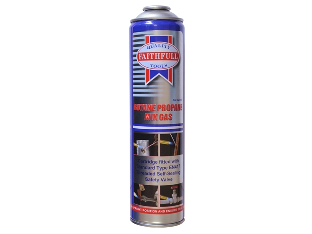 Faithfull Butane Propane Gas Cartridge 350g