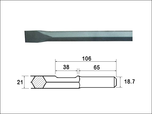 Faithfull Chisel 450mm Kango Shank (914119)