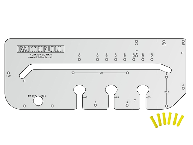 Faithfull Kitchen Worktop Jig & Pegs Mk4