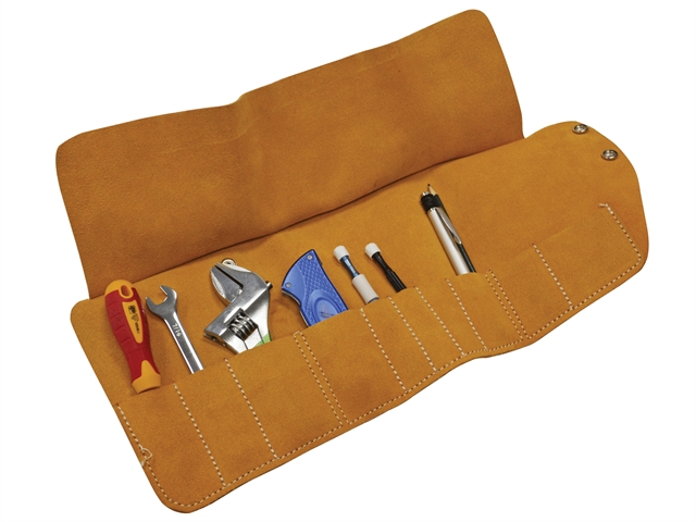 Faithfull Tool Roll 10 Pocket Leather