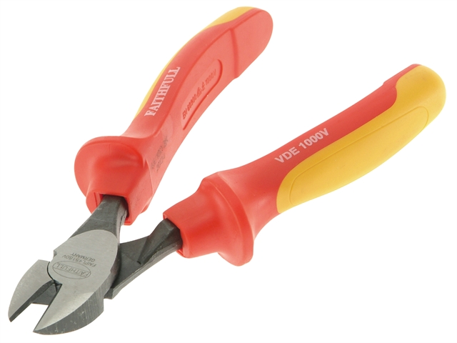 Faithfull Certified Insulated Heavy-Duty Diagonal Cutting Pliers VDE 180mm