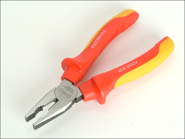 Faithfull Certified Insulated Combination Pliers VDE 180mm