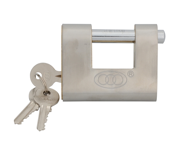 Faithfull Shutter Padlock Brass 80mm