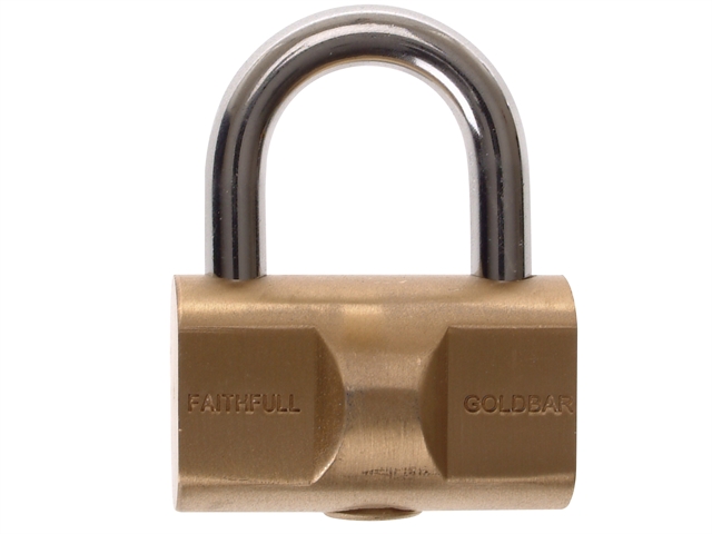 Faithfull Goldbar Brass Padlock 32mm