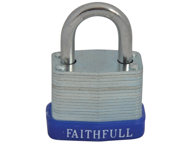 Faithfull Laminated Steel Padlock 30mm 3 Keys