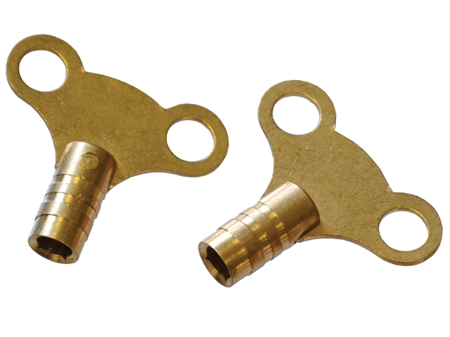 Faithfull Radiator Keys - Brass (card 2)