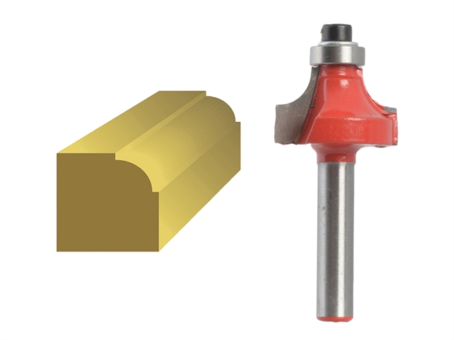 Faithfull Router Bit TCT Ovolo 13.3mm 1/4in Shank