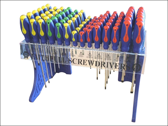 Faithfull Screwdriver Display Complete 84 Pieces