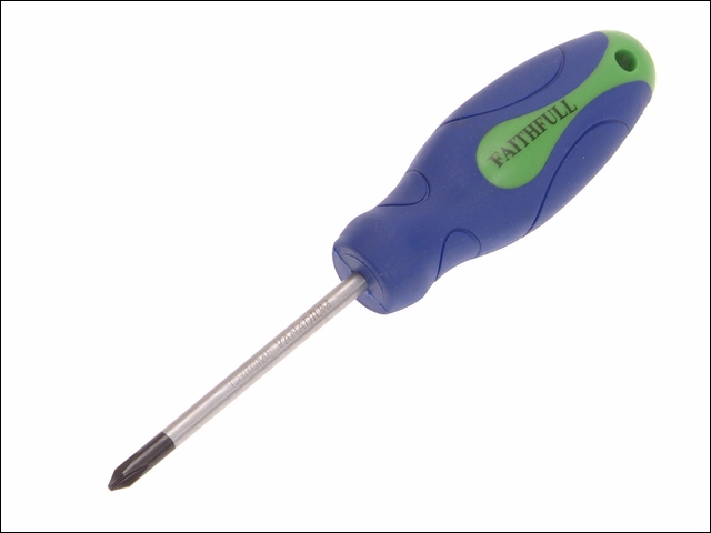 Faithfull Soft Grip Screwdriver Phillips Tip PH1 x 75mm