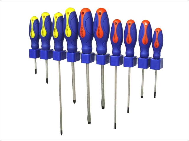 Faithfull Screwdriver Soft Grip Set of 10