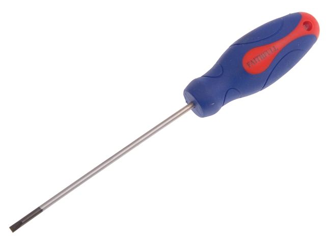 Faithfull Soft Grip Screwdriver Terminal 3mm x 100mm